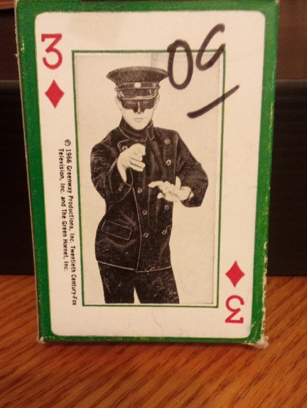 The Green Hornet Official Playing Cards - Green & White
